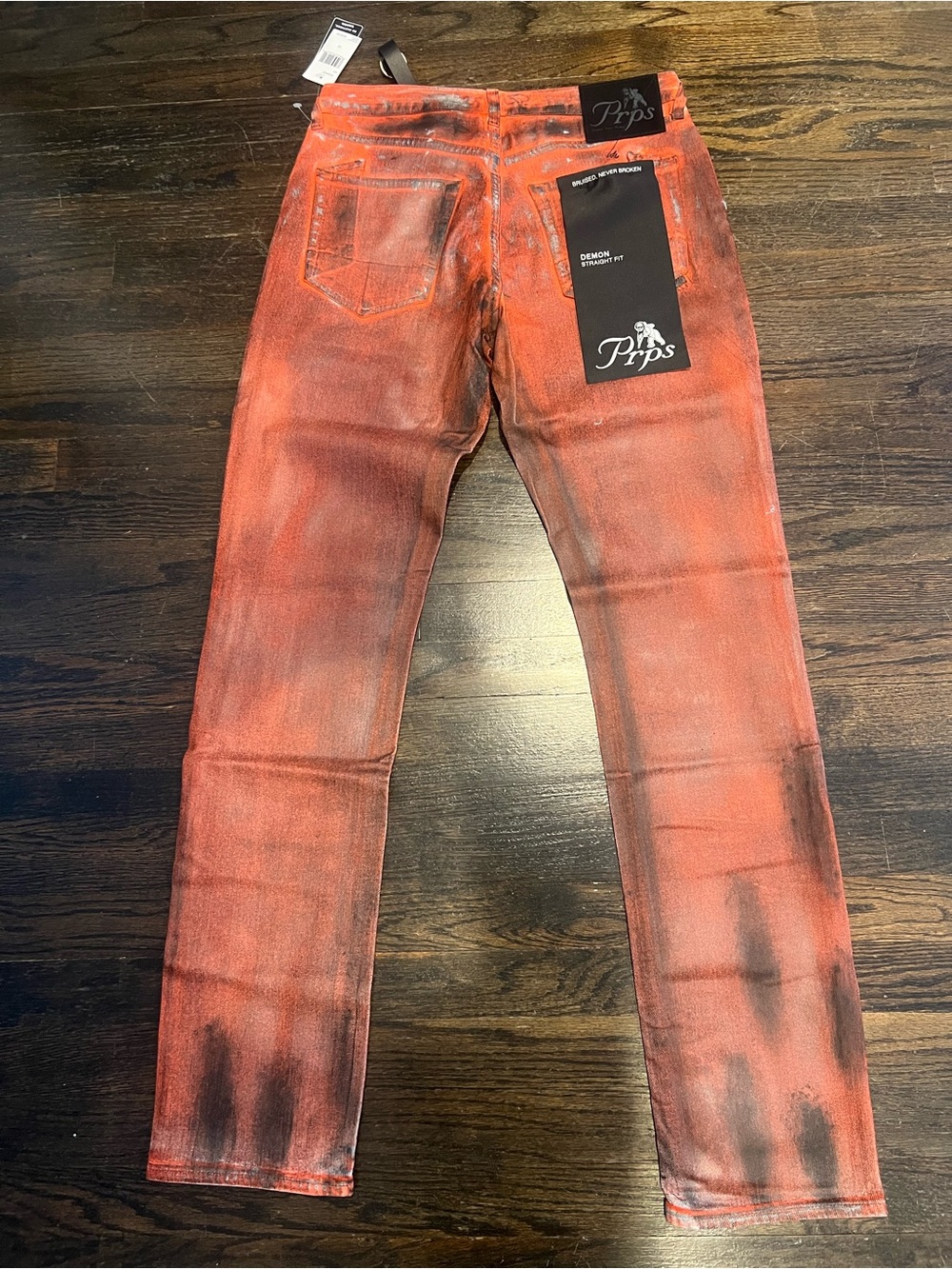 PRPS Demon Straight Fit Wisteria Coated Jeans Size 30